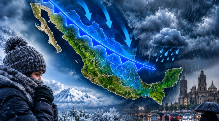 ¿Temperaturas heladas y lluvias fuertes? Esto ocasionará el frente frío número 2 en México hoy 14 de octubre