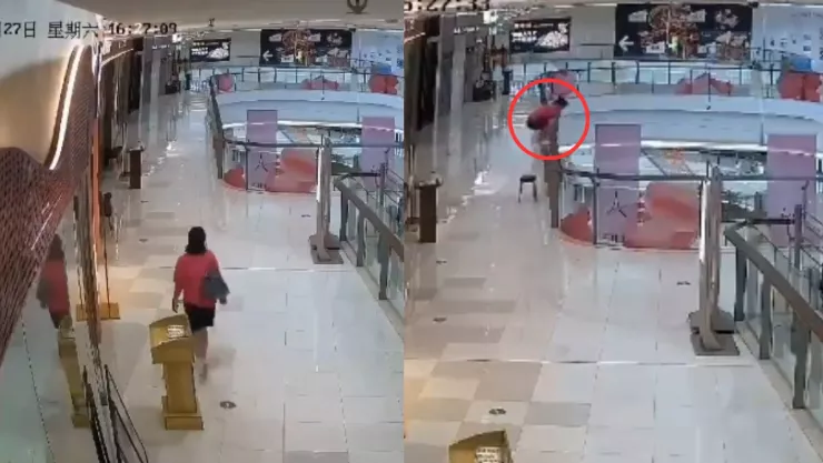 VIDEO: Mujer muere tras lanzarse desde lo alto de un centro comercial