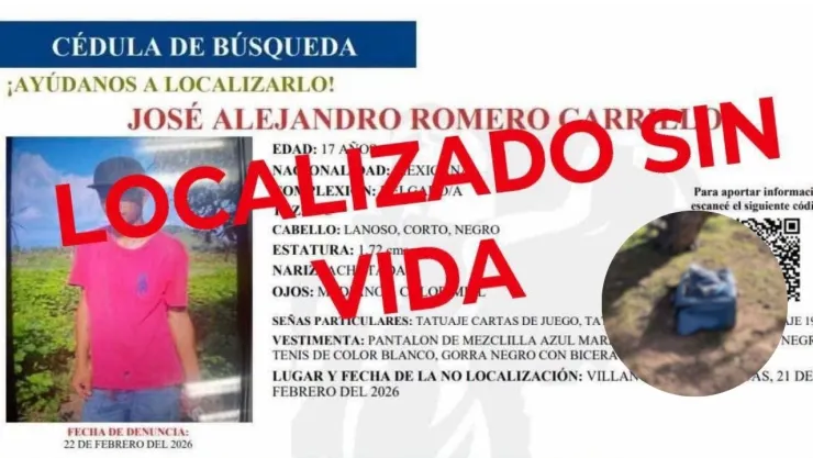 Alejandro Romero localizado en maleta en Zacatecas
