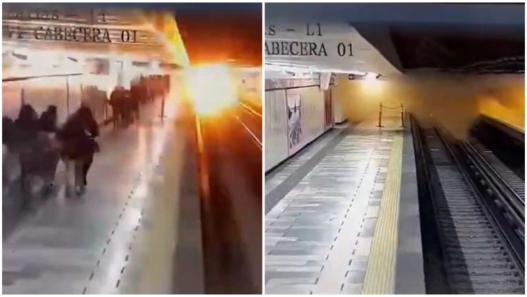 Estallido en Línea 1 del Metro CDMX: video del momento