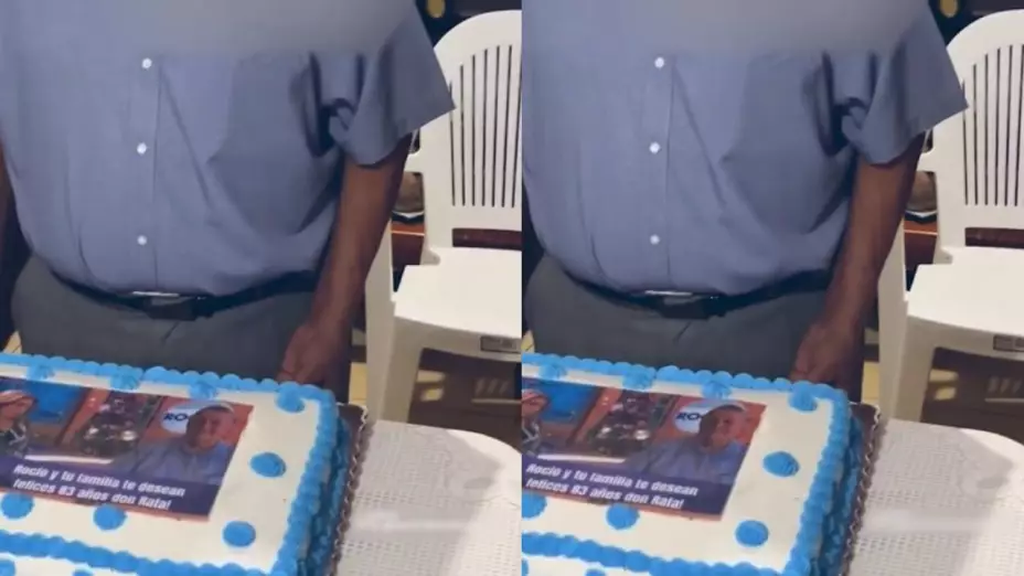 fiesta y pastel de Rocío