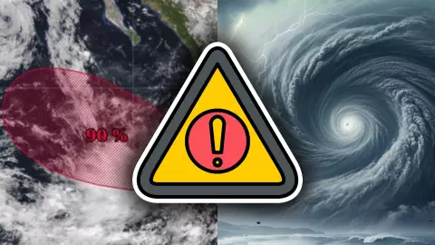 ¡Atención! Ciclón Tropical ‘Narda’ con 90% de probabilidad de desarrollo: Esta es su ubicación EXACTA hoy