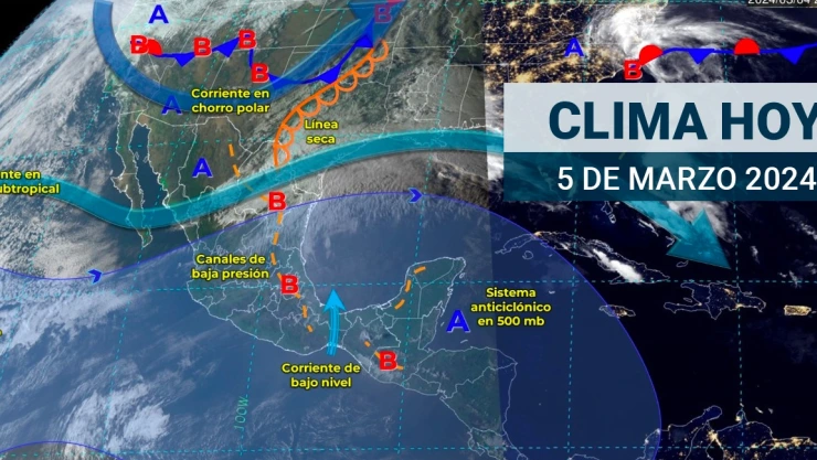 ¿Cómo estará el clima en México hoy 5 de marzo de 2024?