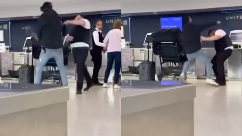 exjugador de la NFL golpea a empleado aerolinea