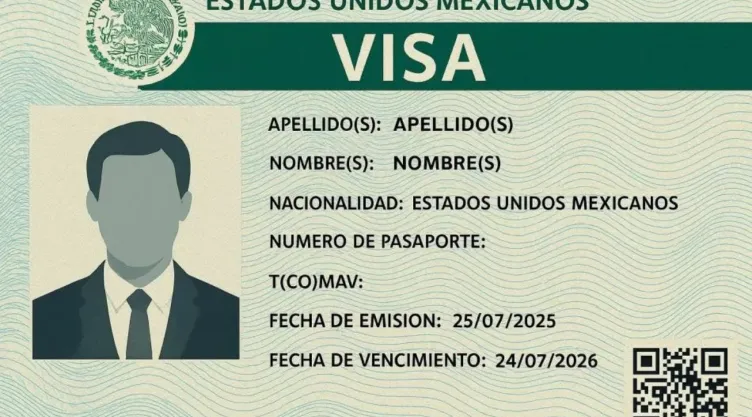 Visa electrónica mexicana.