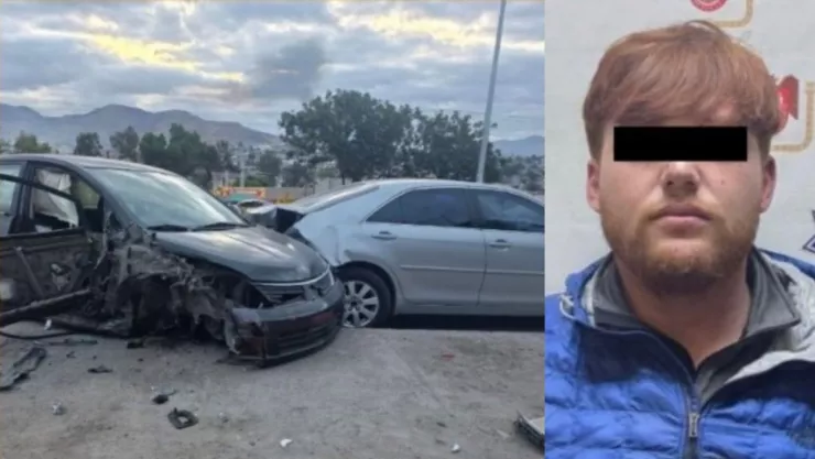 Detienen a hombre armado tras choque y amenazas en El Pípila, Tijuana