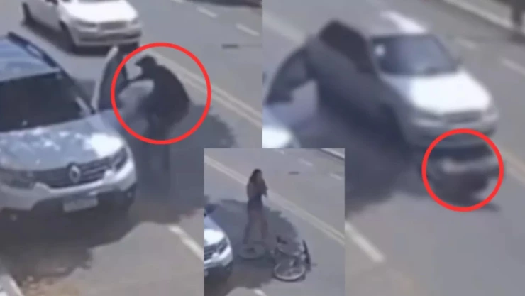 Ciclista muere atropellado tras chocar con puerta de auto