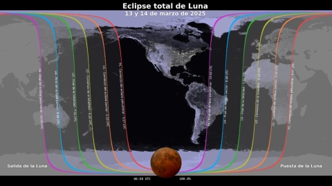 ¿Dónde se verá el eclipse total de Luna 2025?
