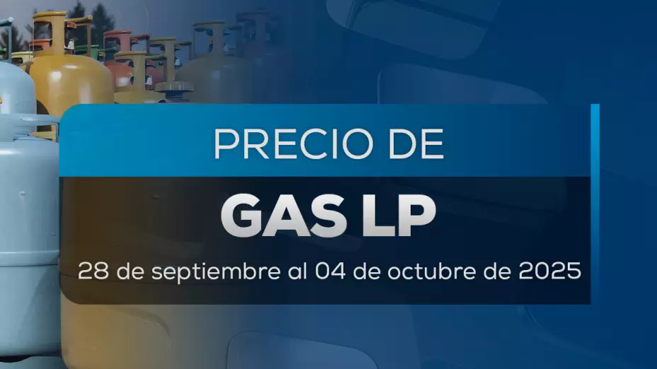 Portada de precio del gas LP en México del 28 de septiembre al 4 de octubre de 2025.