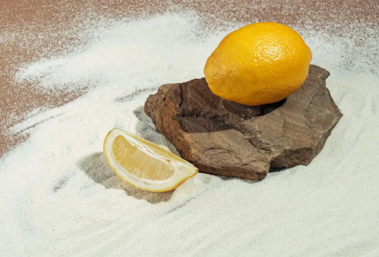 Limón con bicarbonato de sodio