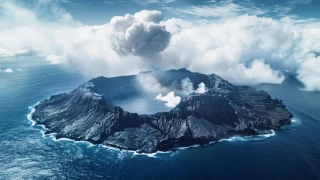 volcán bajo el agua