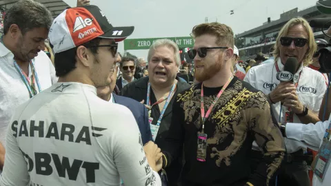 Checo Pérez y Canelo Álvarez