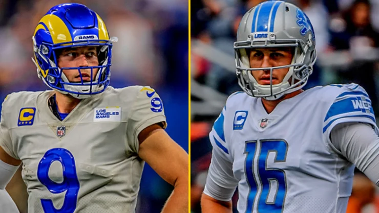Matthew Stafford (Los Angeles Rams) y Jared Goff (Detroit Lions)