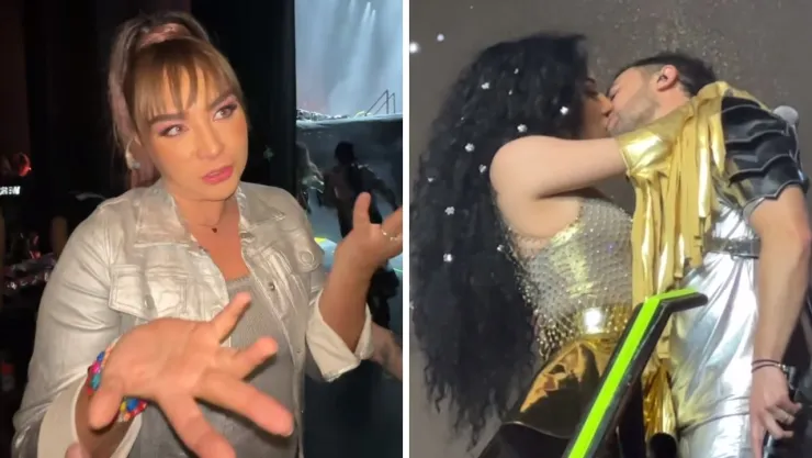Daniela Luján celosa por un beso entre Brissia y Martín Ricca.