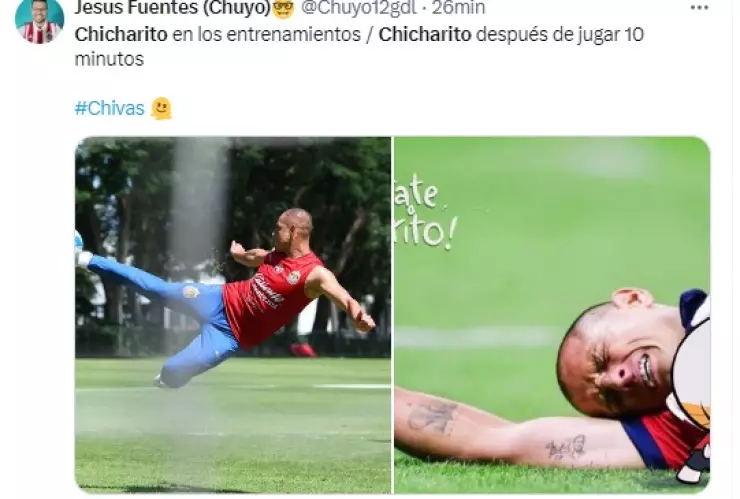 Memes lesión Chicharito