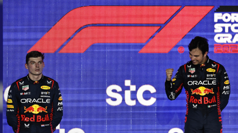 Max Verstappen y Checo Pérez