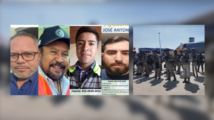 Despliegue militar por mineros desaparecidos