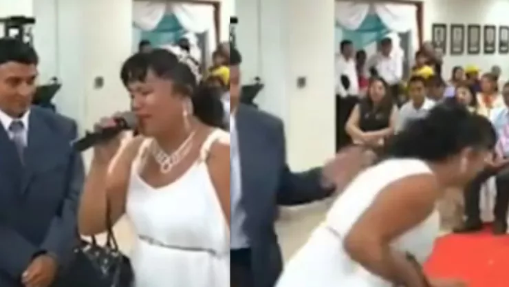 novia sale huyendo de boda