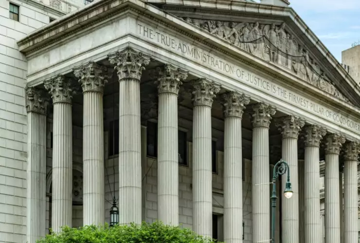 El edificio de la Corte Suprema del Estado de Nueva York.