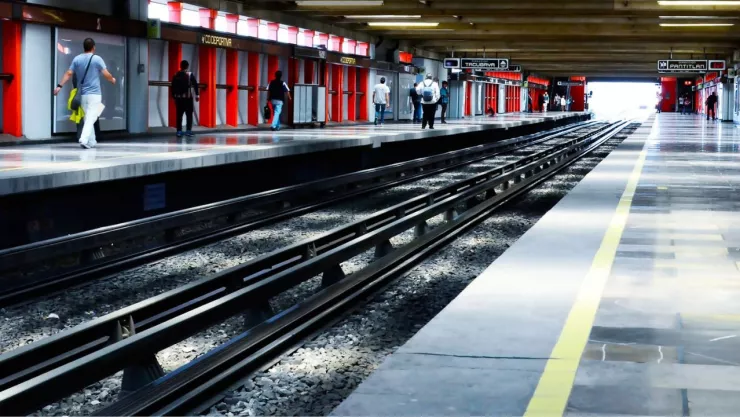 Metro CDMX, lunes 13 de enero 2025.