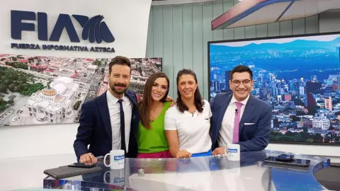 La nadadora, Stephanie Montero, visitó los estudios de Hechos AM sobre su próximo reto sobre aguas abiertas en Nayarit