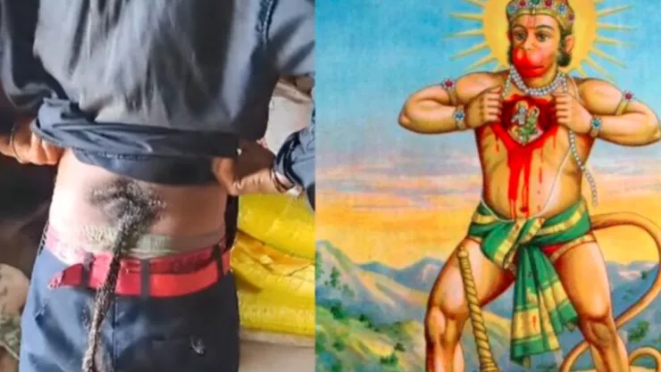 Adolescente con cola es adorado como dios en la India