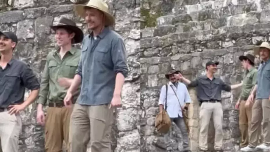 MrBeast graba en Calakmul