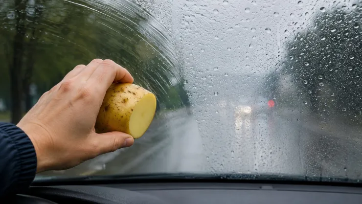 ¿Por qué debes FROTAR UNA PAPA en el parabrisas del carro? El TRUCO que ayuda a evitar que se empañe
