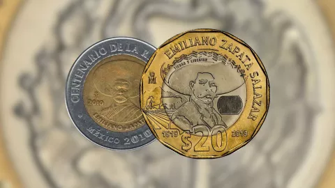 Monedas de 5 pesos Emiliano Zapata.jpg