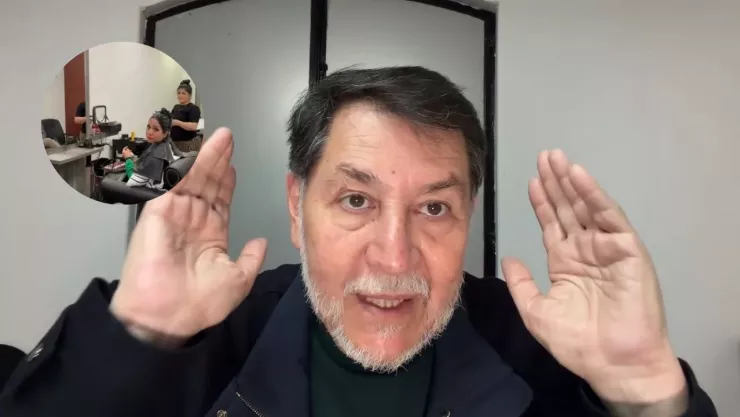 Fernández Noroña defiende el salón de belleza del Senado.