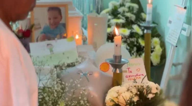 Despiden a Henry, niño de 2 años víctima de ataque incendiario en tienda de Chalco: Así fue el último adiós