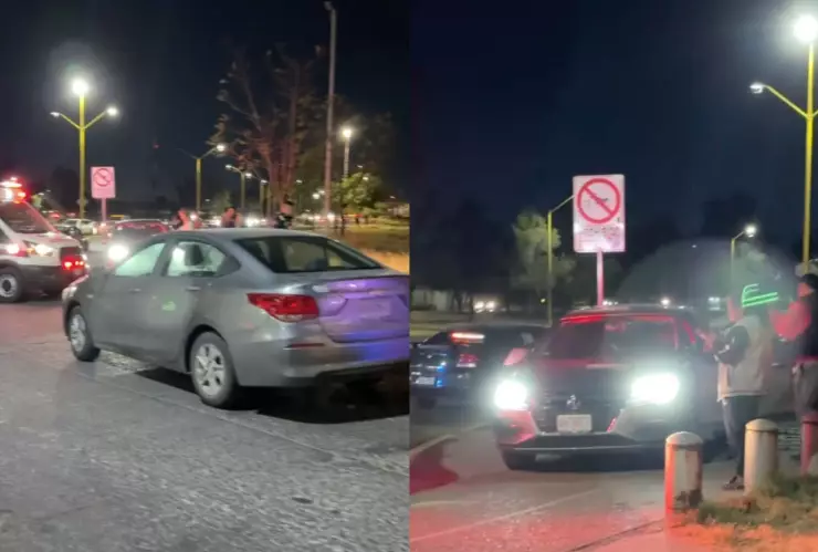 Accidente en Aguascalientes Hombre intenta ganarle el paso al tren y provoca choque hoy 17 de febrero