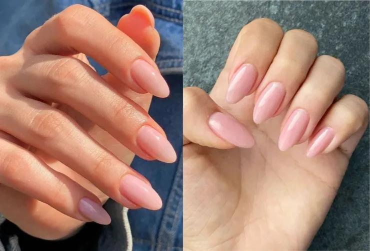 Uñas rosa tenue
