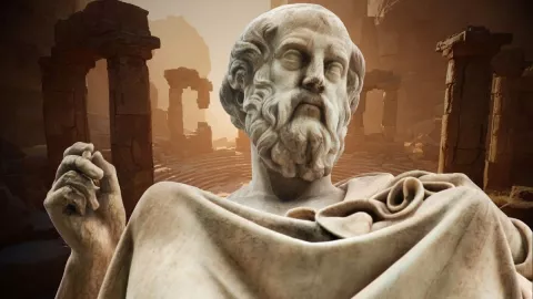 Platón, filósofo griego La sabiduría no tiene fin, y buscarla es nuestra tarea eterna.jpg