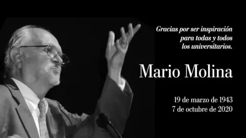 UNAM realiza homenaje a Mario Molina