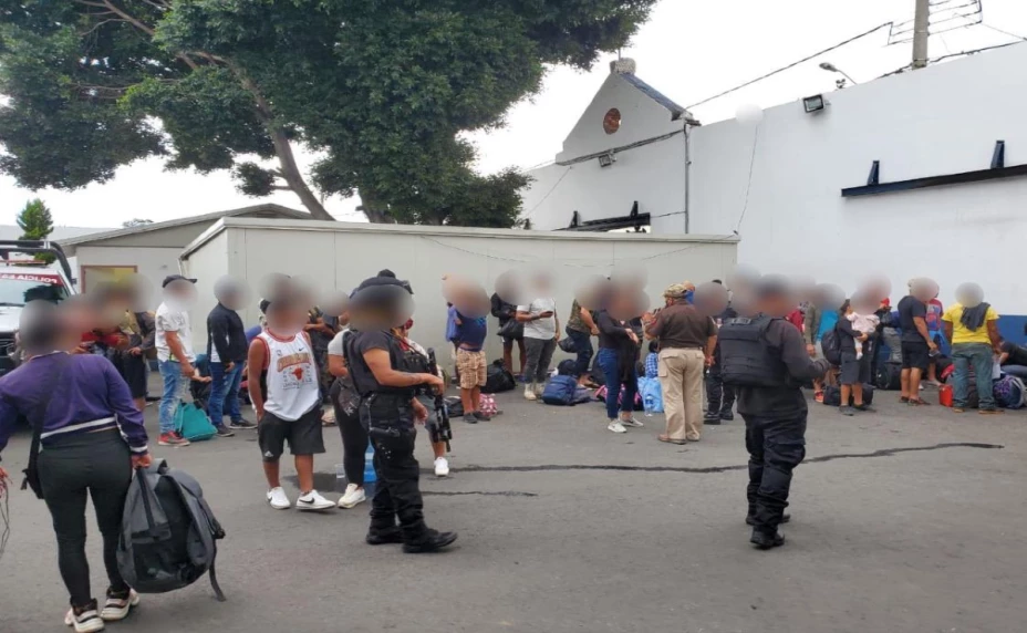 migrantes rescatados en Puebla