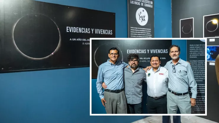 Exhiben ‘Evidencias y Vivencias del Eclipse Total de Sol 2024' en el MUREL de Torreón