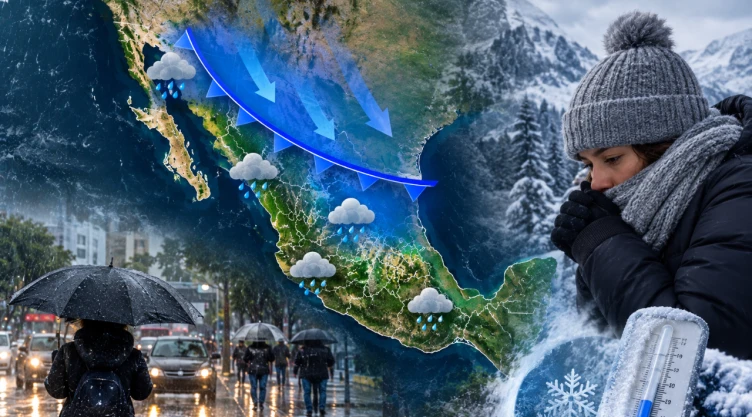 Lluvias y temperaturas de hasta 0° C: Estos serán los efectos del frente frío número 2 en México hoy lunes 12 de octubre
