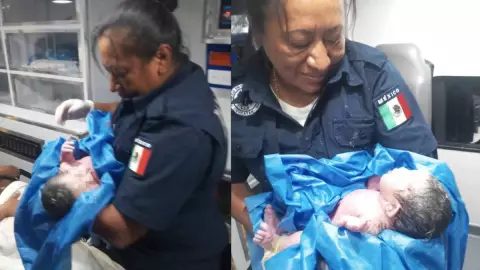 nace bebe a bordo ambulancia kanasin