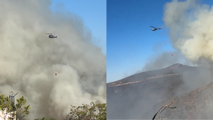Incendio forestal y emergencia atmosférica Huentitán