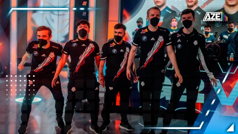 celebración de G2 Esports pos su pase a la final