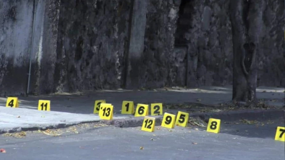 Zona de investigación de una masacre en Reynosa.