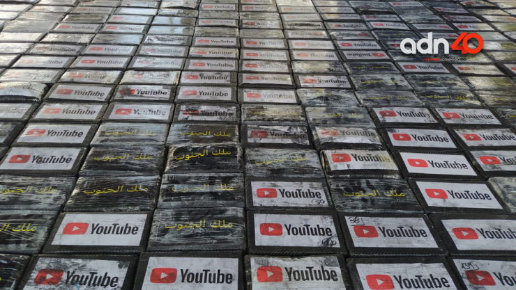 Decomisan más de 400 kilos de cocaína marcados con logo de YouTube