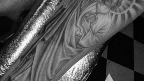 Tatuaje San Judas Tadeo -realismo