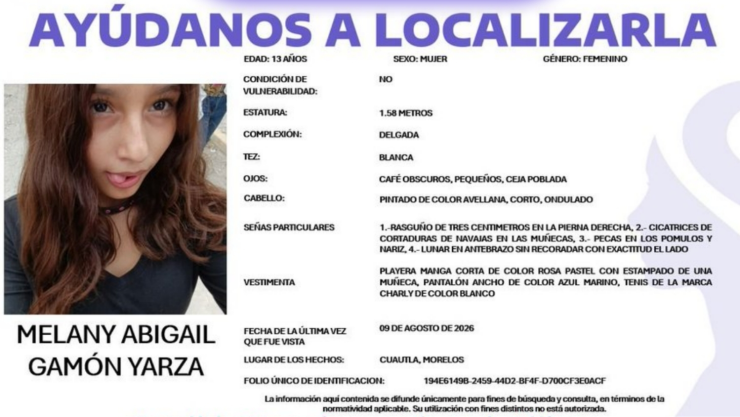 SE BUSCA a Melany Abigail Gamón Yarza.
