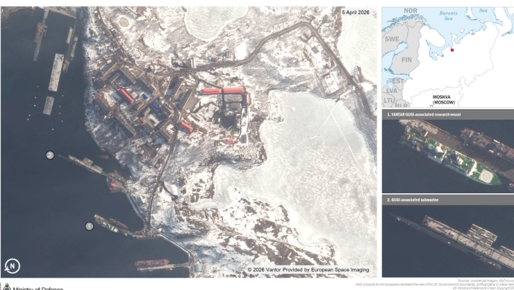 Submarinos rusos en Reino Unido