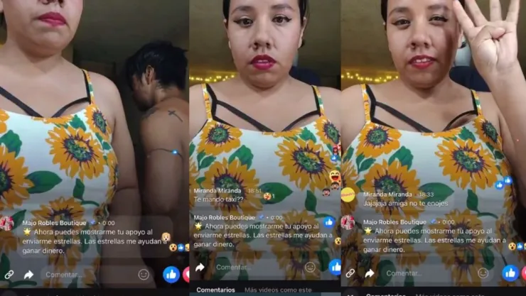 VIDEO Mujer agredida por su pareja durante transmisión en vivo