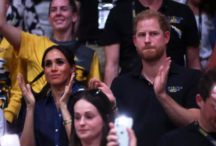 El príncipe Harry y su esposa Meghan Markle