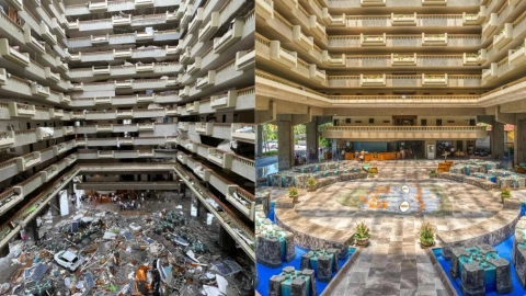 VIDEO Antes y después del hotel Princess de Acapulco tras el paso del devastador huracán “Otis”
