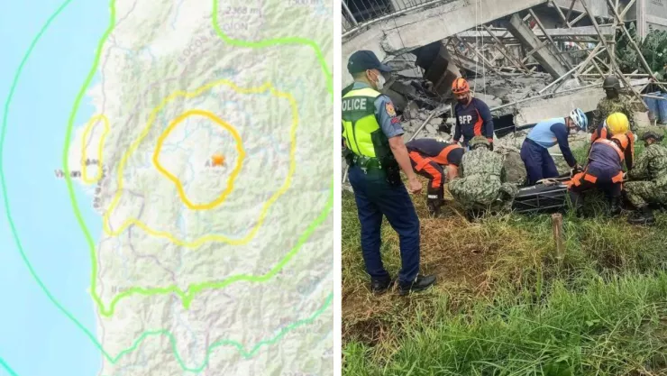 Al menos 4 muertos y decenas de heridos por terremoto de 7.1 grados en Filipinas.